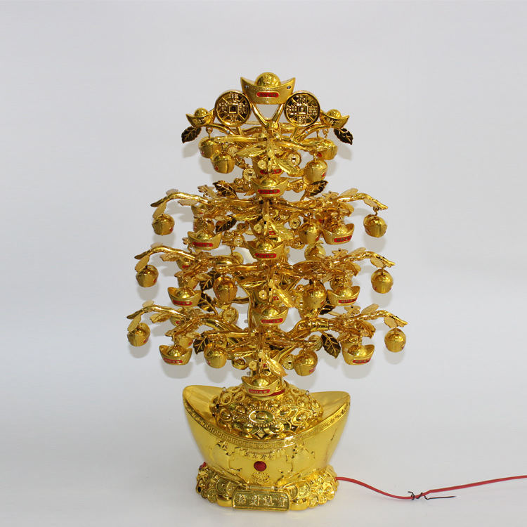 Lucky Tree Money Tree Fortune Decoration Crafts Ingot Lucky Tree Decoration Crafts Resin Crafts