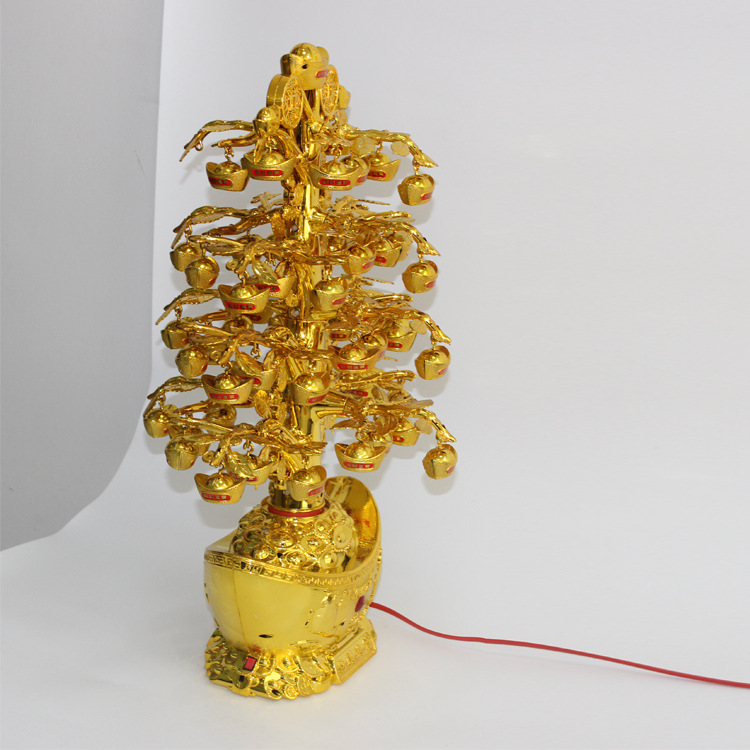 Lucky Tree Money Tree Fortune Decoration Crafts Ingot Lucky Tree Decoration Crafts Resin Crafts