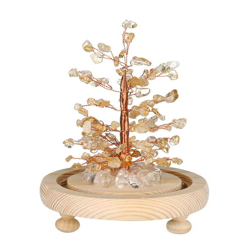 Aquamarine Stone Beadded Money Tree Home Decor FengShui Lucky Tree Aquamarine Stone Beadded Money Tree Home Decor FengShui Lucky Tree