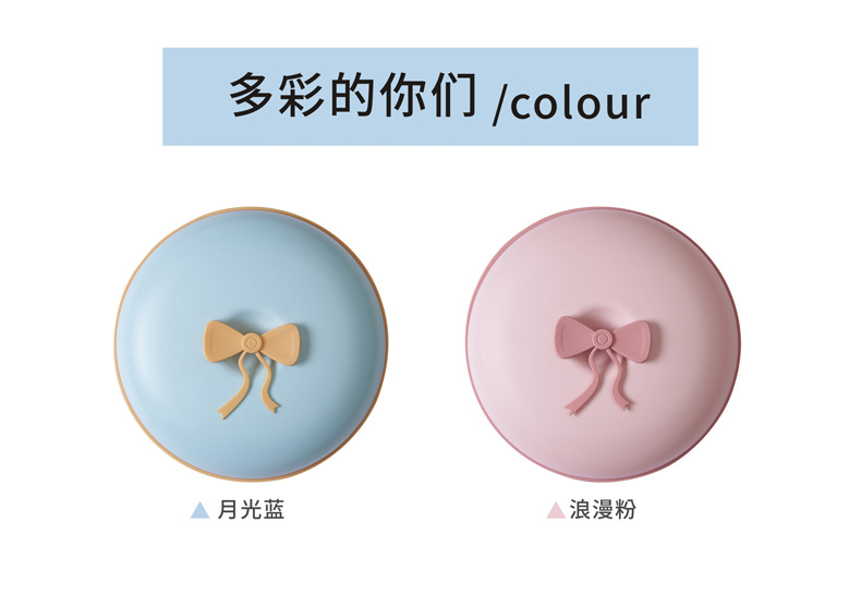 Small Kit Macaron Dried Fruit Tray Dried Fruit Box with Lid Candy Box Living Room Coffee Table Seed Box Snack Dish Candy Plate