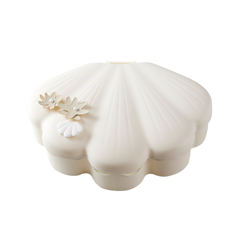 Shell Light Luxury Candy Box High-End Creative Frame Dried Fruit Tray Lazy Melon Seeds Plate Handphone-Friendly Dried Fruit Box