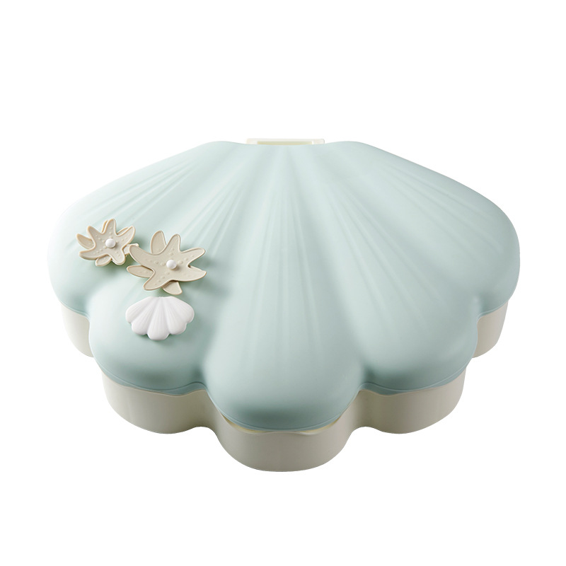 Shell Light Luxury Candy Box High-End Creative Frame Dried Fruit Tray Lazy Melon Seeds Plate Handphone-Friendly Dried Fruit Box