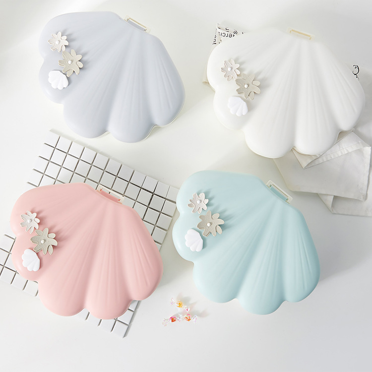 Shell Light Luxury Candy Box High-End Creative Frame Dried Fruit Tray Lazy Melon Seeds Plate Handphone-Friendly Dried Fruit Box