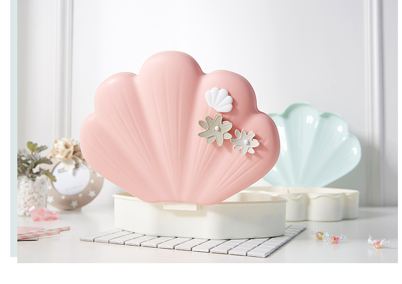 Shell Light Luxury Candy Box High-End Creative Frame Dried Fruit Tray Lazy Melon Seeds Plate Handphone-Friendly Dried Fruit Box