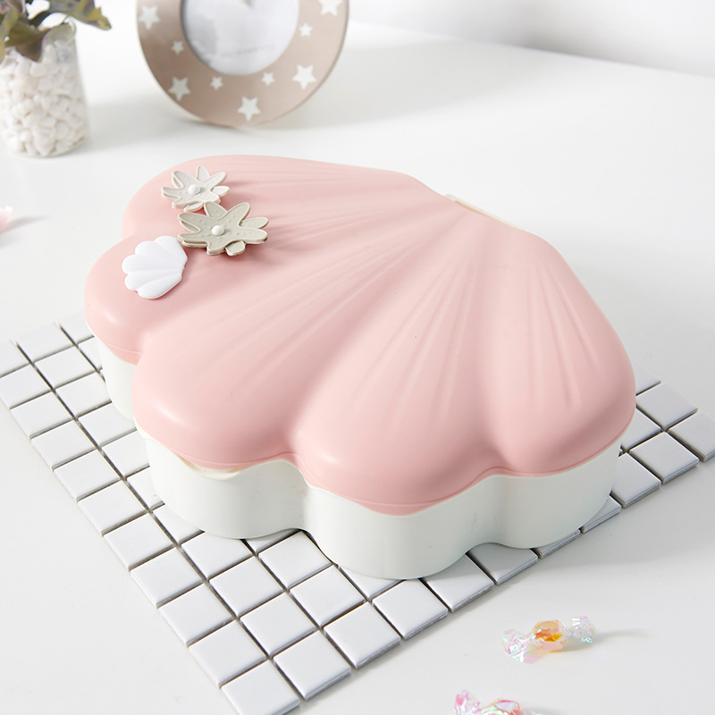 Shell Light Luxury Candy Box High-End Creative Frame Dried Fruit Tray Lazy Melon Seeds Plate Handphone-Friendly Dried Fruit Box