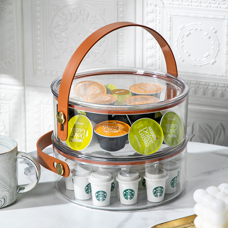 Light Luxury Fruit Plate Household 2021 New Household Living Room Coffee Table Candy Box Snack Box Sealed Dried Fruit Tray Storage Box