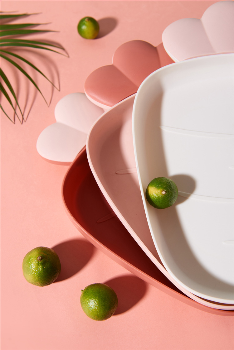 Cute Radish Plastic Tray Nordic Style Home Modern Living Room Fruit Tray Creative Snacks Dessert Cake Dried Fruit Tray