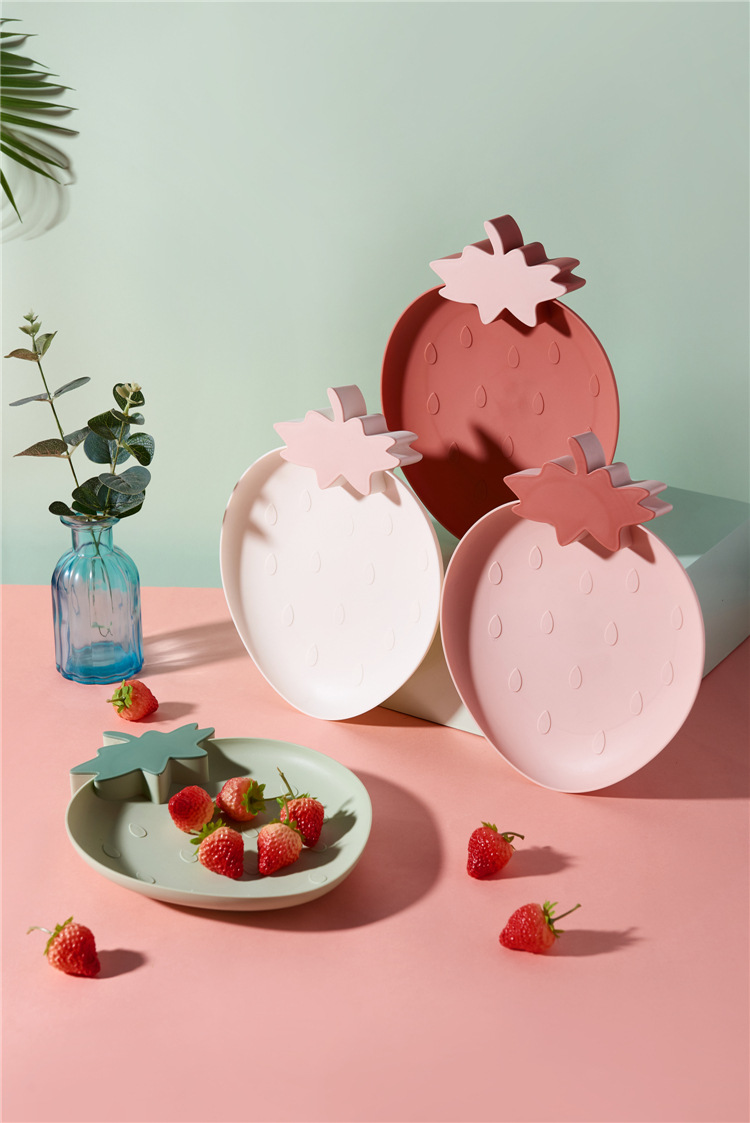 Cute Radish Plastic Tray Nordic Style Home Modern Living Room Fruit Tray Creative Snacks Dessert Cake Dried Fruit Tray