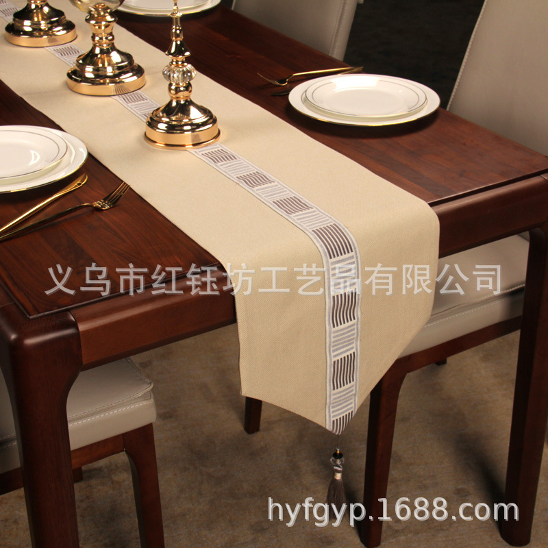 Modern new Chinese style Chinese style simple tea table flag bed flag can be flag