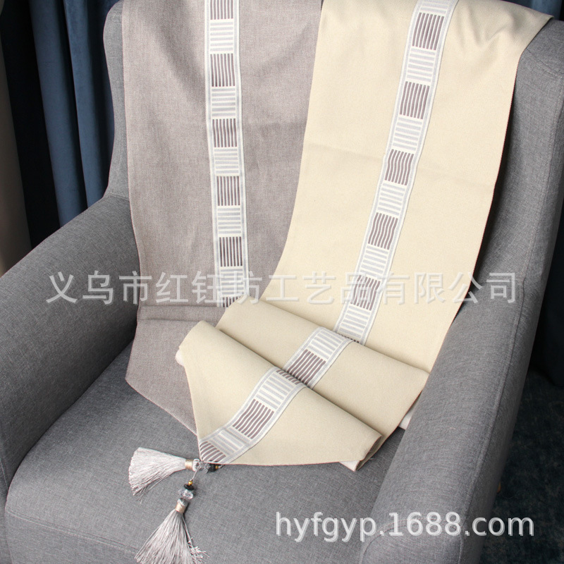 Modern new Chinese style Chinese style simple tea table flag bed flag can be flag