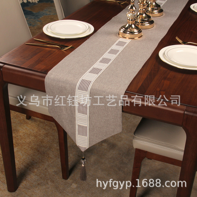 Modern new Chinese style Chinese style simple tea table flag bed flag can be flag