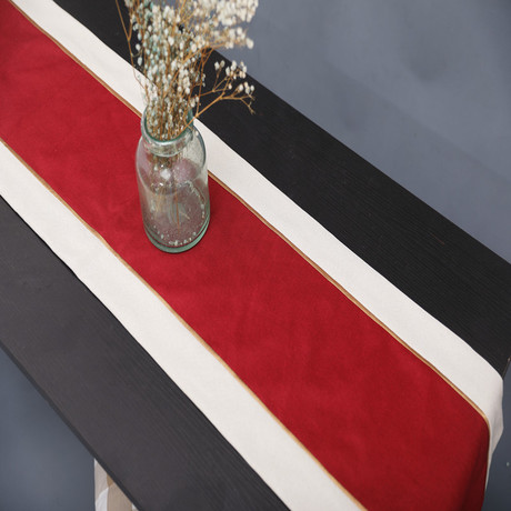 Modern contracted liner table flag tea table cloth high-grade cotton and linen double color double thickening table cloth cover towel bed flag