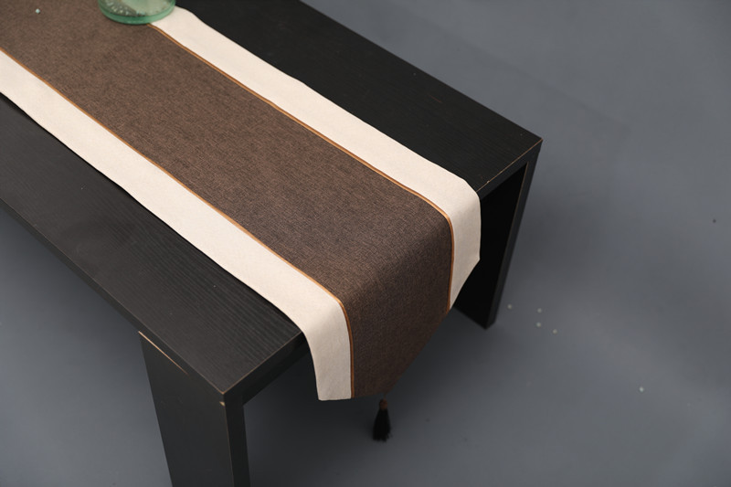 Modern contracted liner table flag tea table cloth high-grade cotton and linen double color double thickening table cloth cover towel bed flag Modern contracted liner table flag tea table cloth high-grade cotton and linen double color double thickening table cloth cover towel bed flag