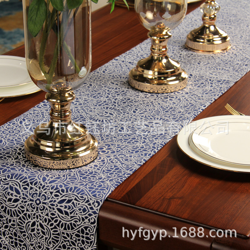 Table flag Nordic long tablecloth TV cabinet cloth cover cloth bed flag simple modern tea Table light luxury bed tail towel