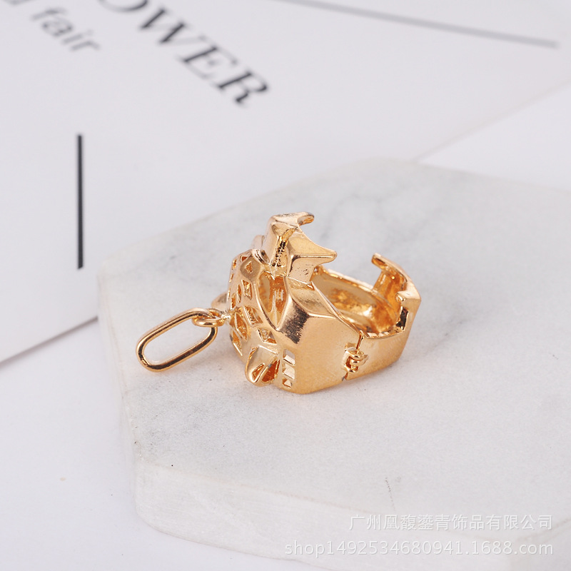 Getting pregnant woman qinyin ball refined oil bottle hollowed - out pearl leopard head magic box aroma phase box sweater necklace pendant