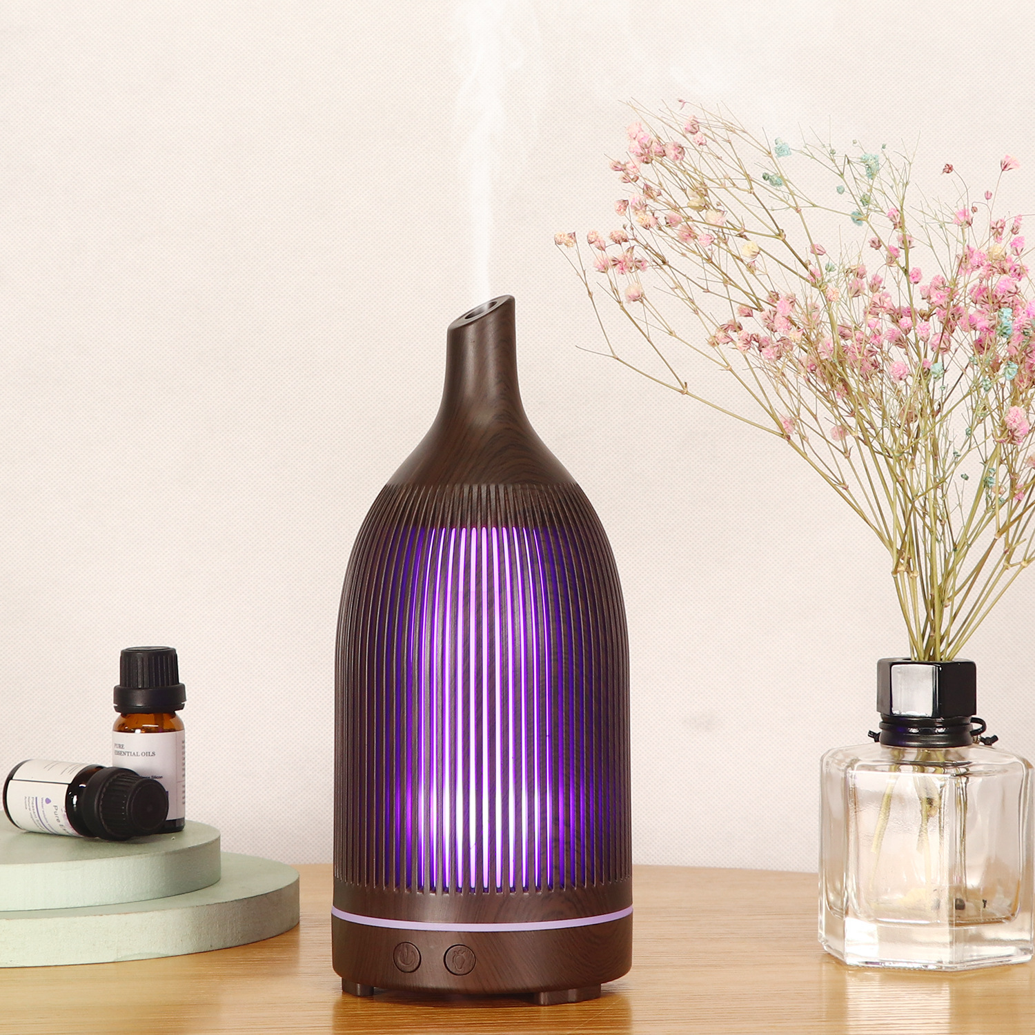 5V Colorful Fragrance Lamp Hollow Aroma Diffuser Ultrasonic Mini Desktop USB Humidifier Wine Bottle Wood Grain Aroma Diffuser 5V Colorful Fragrance Lamp Hollow Aroma Diffuser Ultrasonic Mini Desktop USB Humidifier Wine Bottle Wood Grain Aroma Diffuser