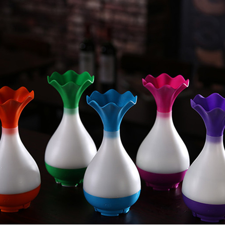 Creative vase humidifier yujing bottle aroma humidifier new USB night light humidifier
