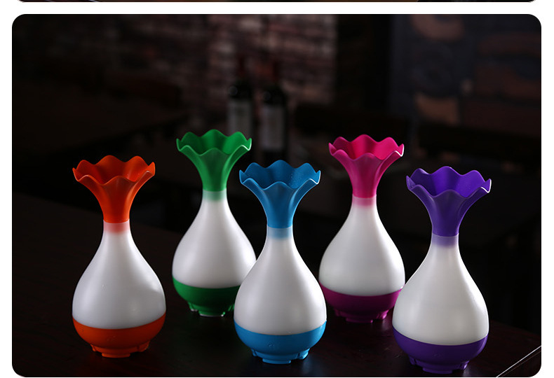 Creative vase humidifier yujing bottle aroma humidifier new USB night light humidifier