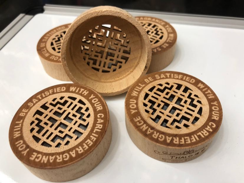 Perfume Bottle Wooden Lid Hollow Wooden Lid Ointment Wooden Lid Beech Perfume Cap Stereo Wooden Lid Car Aroma Cover