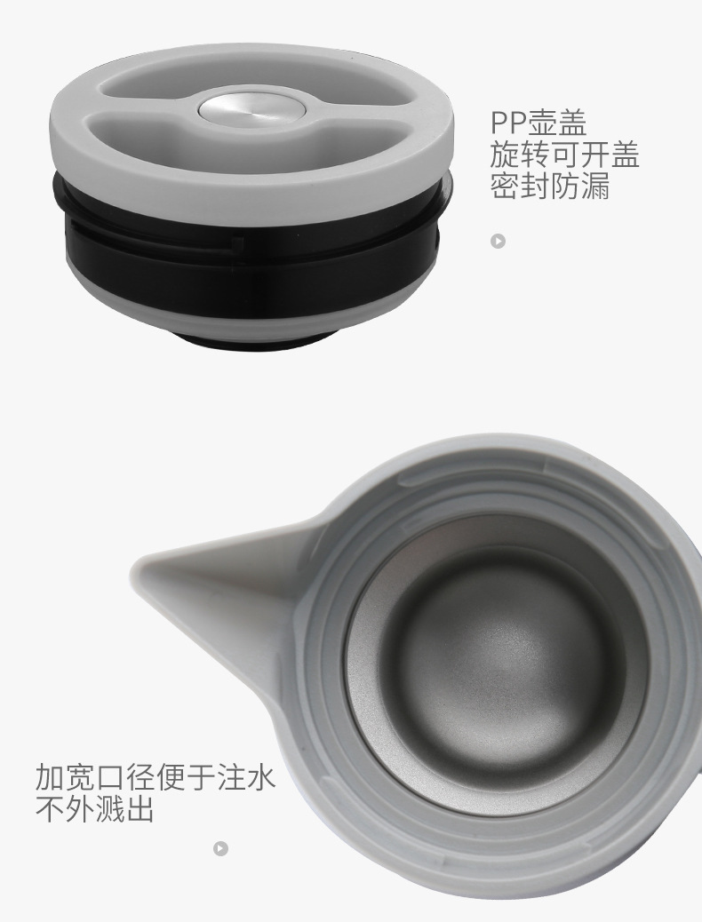 304 Stainless Steel Vacuum Insulated Pot Thermo French Coffee Pot Household Thermos 2L Gift Logo