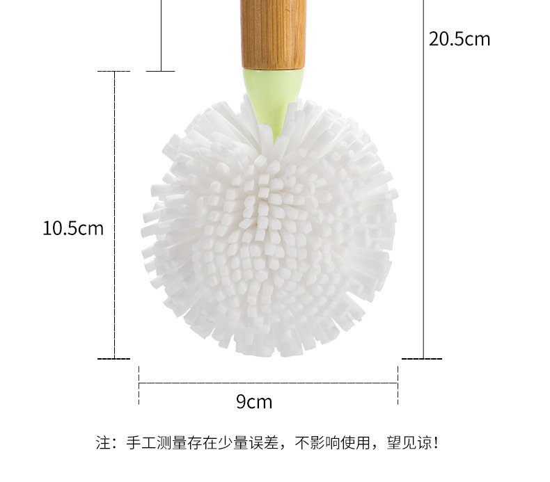 Bamboo Foam Cleaning Cup Brush long handle Thermo-Cup Brush high-end Bamboo manufacturers Direct Spot Foam bottle Brush
