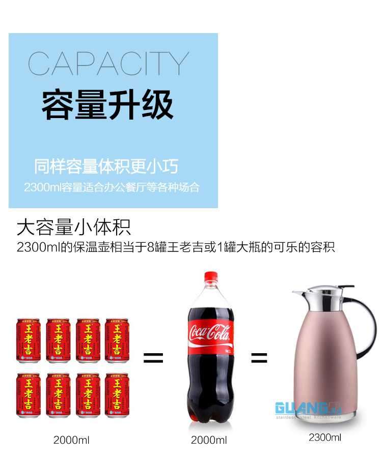 Stainless Steel Vacuum Insulated Pot Household Thermos Thermo European Coffee Pot Cold Water Bottle Cold Insulation Factory Direct Supply Stainless Steel Vacuum Insulated Pot Household Thermos Thermo European Coffee Pot Cold Water Bottle Cold Insulation Factory Direct Supply