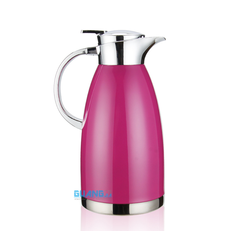 Stainless Steel Vacuum Insulated Pot Household Thermos Thermo European Coffee Pot Cold Water Bottle Cold Insulation Factory Direct Supply Stainless Steel Vacuum Insulated Pot Household Thermos Thermo European Coffee Pot Cold Water Bottle Cold Insulation Factory Direct Supply