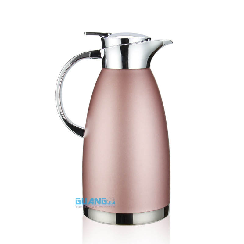 Stainless Steel Vacuum Insulated Pot Household Thermos Thermo European Coffee Pot Cold Water Bottle Cold Insulation Factory Direct Supply Stainless Steel Vacuum Insulated Pot Household Thermos Thermo European Coffee Pot Cold Water Bottle Cold Insulation Factory Direct Supply