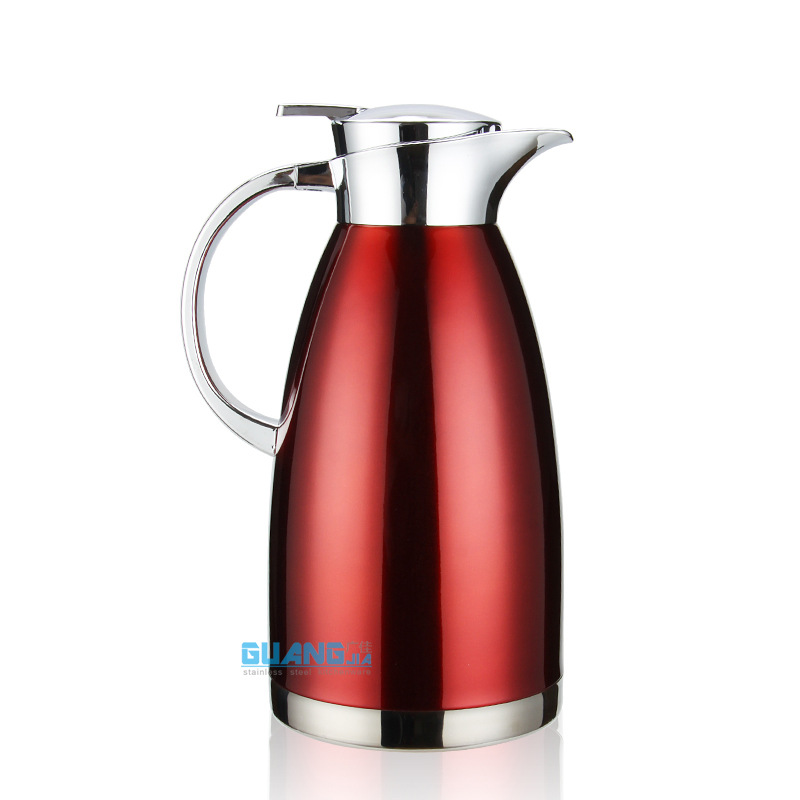 Stainless Steel Vacuum Insulated Pot Household Thermos Thermo European Coffee Pot Cold Water Bottle Cold Insulation Factory Direct Supply Stainless Steel Vacuum Insulated Pot Household Thermos Thermo European Coffee Pot Cold Water Bottle Cold Insulation Factory Direct Supply