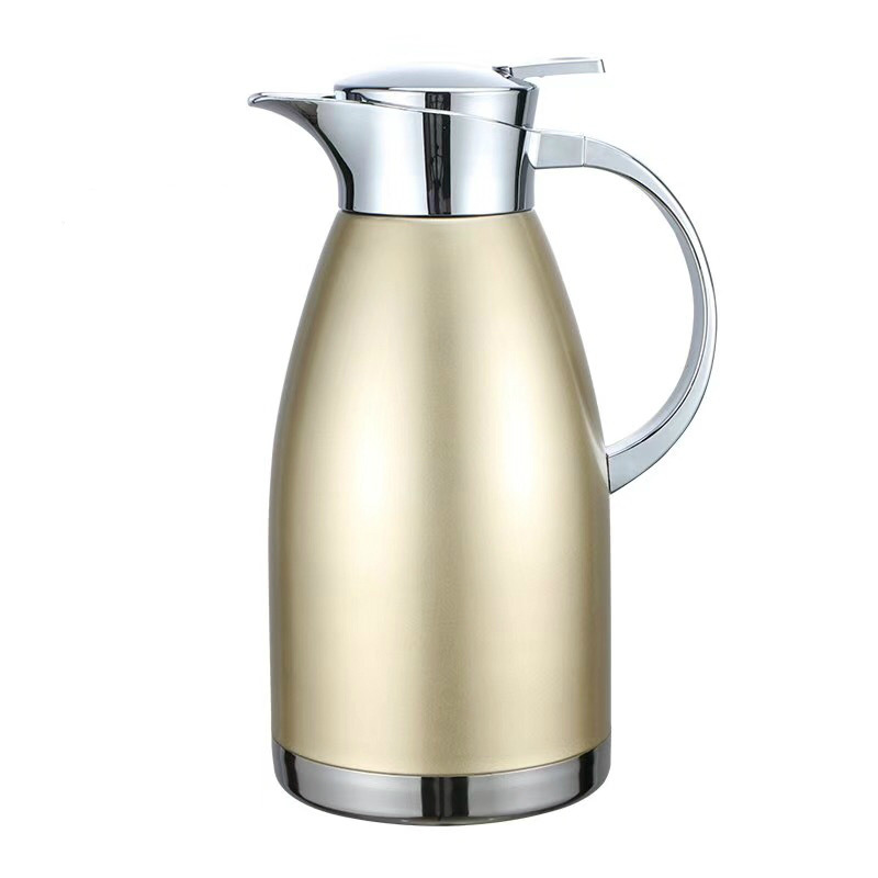 304 Stainless Steel Thermo Jug Large-Capacity Coffee Pot Household Hot Water Bottle Double-Layer Vacuum Pot Roman Pot