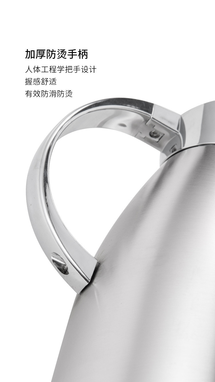 304 Stainless Steel Thermo Jug Large-Capacity Coffee Pot Household Hot Water Bottle Double-Layer Vacuum Pot Roman Pot 304 Stainless Steel Thermo Jug Large-Capacity Coffee Pot Household Hot Water Bottle Double-Layer Vacuum Pot Roman Pot