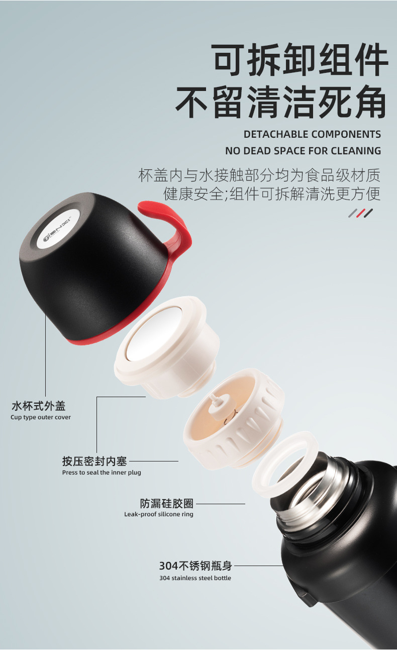 Marching Sports Kettle Outdoor Large Capacity Travel 4L Household Vacuum Cup Car Bottle Stainless Steel Thermo Jug