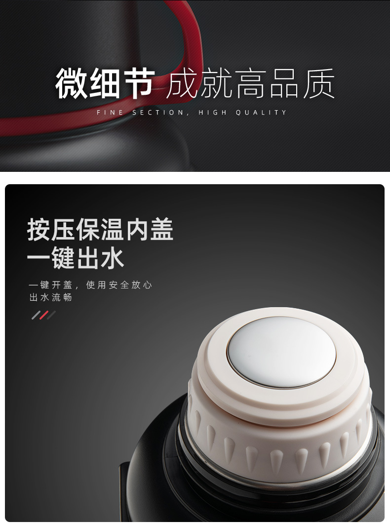 Marching Sports Kettle Outdoor Large Capacity Travel 4L Household Vacuum Cup Car Bottle Stainless Steel Thermo Jug