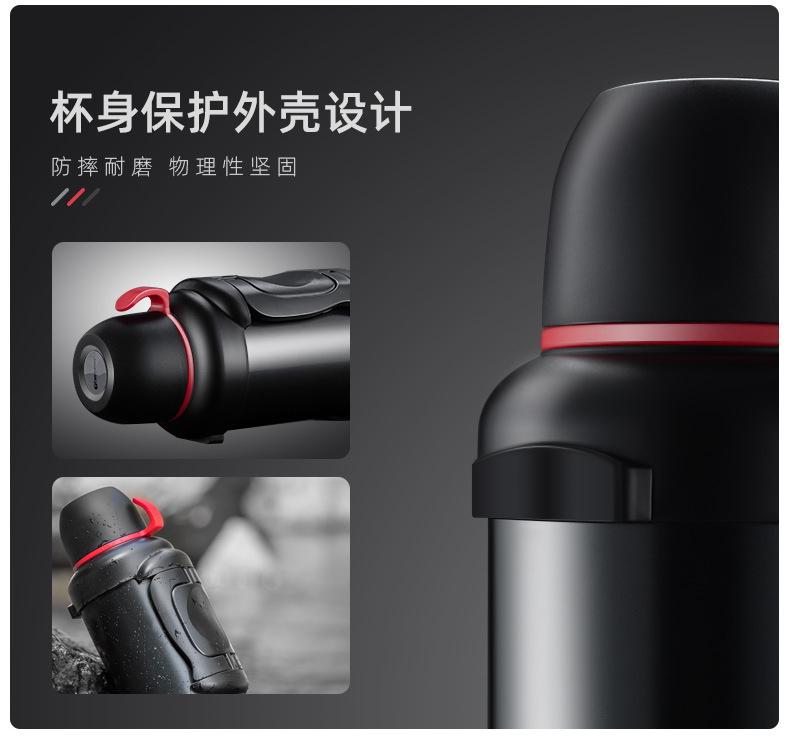 Marching Sports Kettle Outdoor Large Capacity Travel 4L Household Vacuum Cup Car Bottle Stainless Steel Thermo Jug