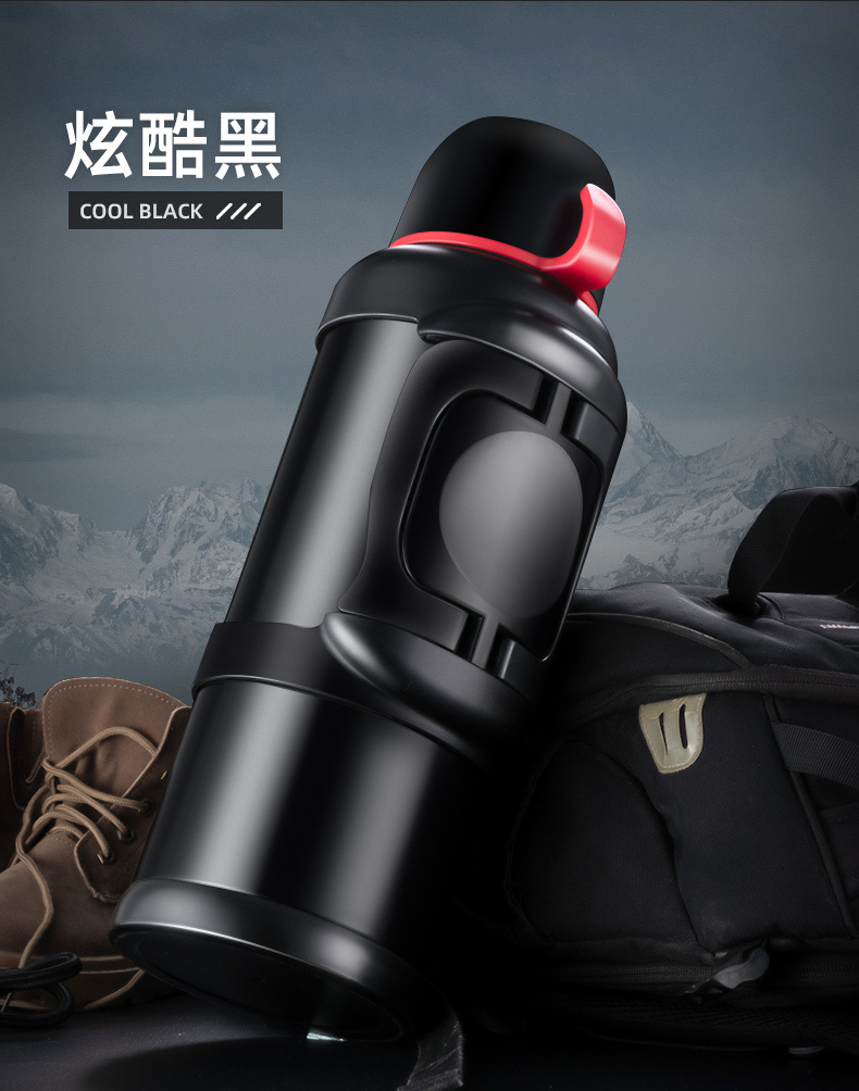 Marching Sports Kettle Outdoor Large Capacity Travel 4L Household Vacuum Cup Car Bottle Stainless Steel Thermo Jug