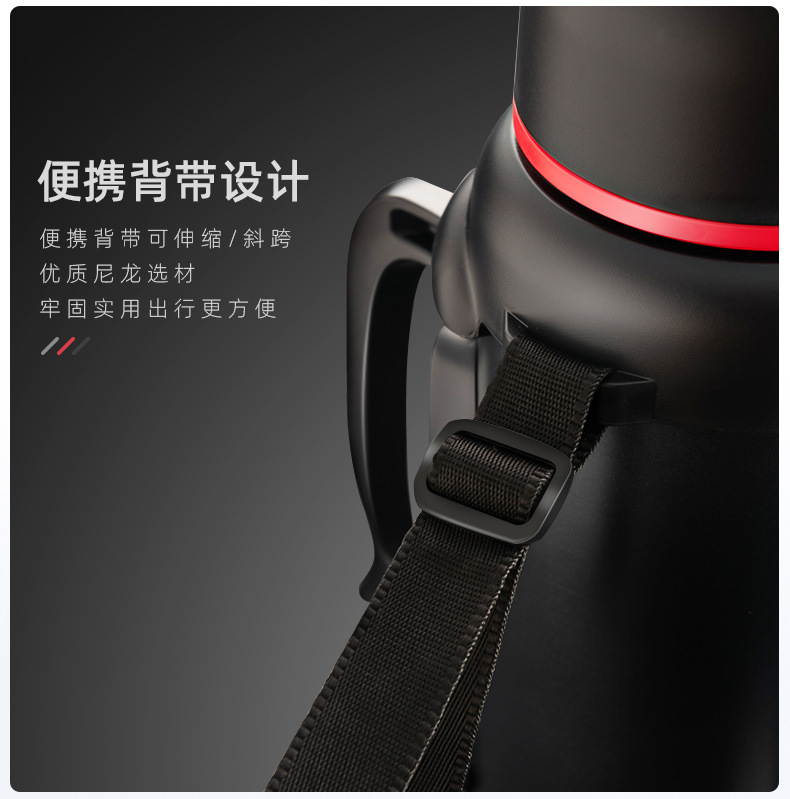 Marching Sports Kettle Outdoor Large Capacity Travel 4L Household Vacuum Cup Car Bottle Stainless Steel Thermo Jug