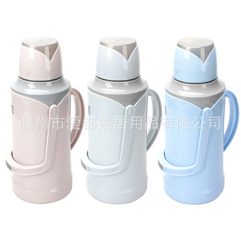 Plastic Insulation Pot Hot Water Bottle Household Thermo Practical Large-Capacity Glass Liner Student Dormitory