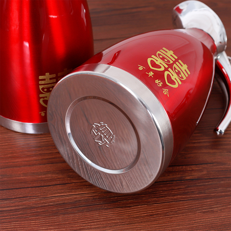 2.0L Wedding Supplies Wedding Thermo Bride Dowry Red Stainless Steel Coffee Maker Thermal Insulation Thermos Bottle Kettle 2.0L Wedding Supplies Wedding Thermo Bride Dowry Red Stainless Steel Coffee Maker Thermal Insulation Thermos Bottle Kettle