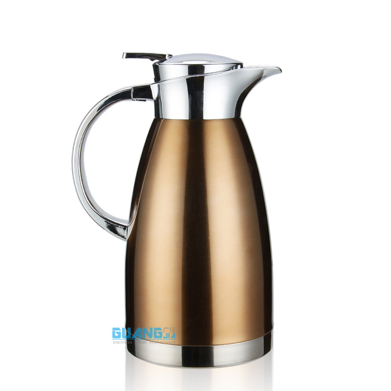 Stainless Steel Vacuum Insulated Pot Household Thermos Thermo European Coffee Pot Cold Water Bottle Cold Insulation Stainless Steel Vacuum Insulated Pot Household Thermos Thermo European Coffee Pot Cold Water Bottle Cold Insulation