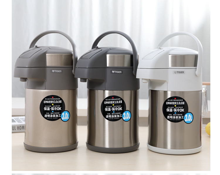 Air Pressure Insulation Hot Water Bottle 4L Large Capacity 3 Liters Vacuum Double Layer Stainless Steel Thermo Jug MAA
