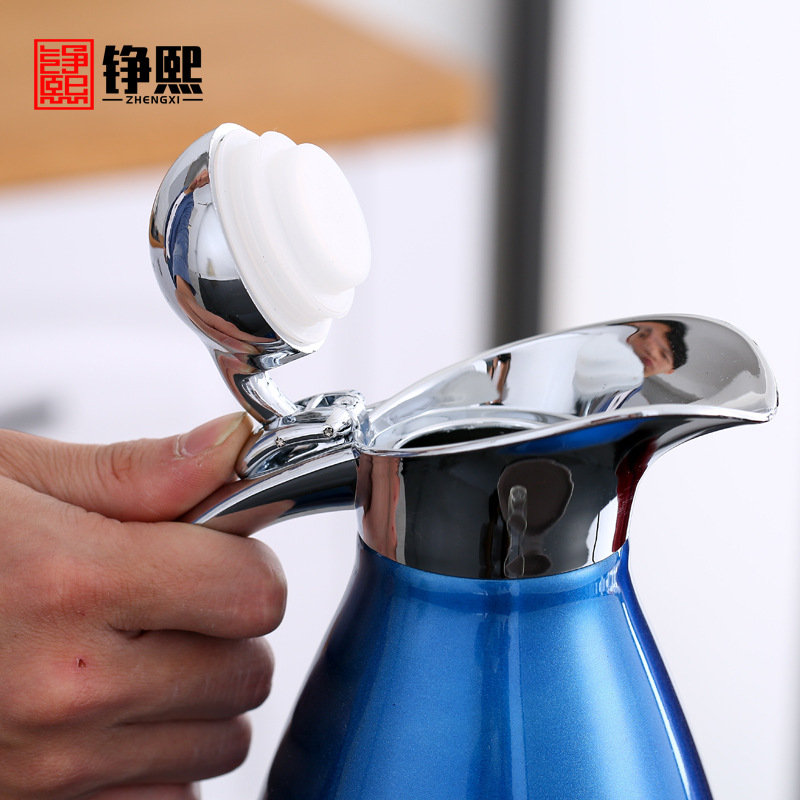 Stainless Steel Vacuum Coffee Pot Thermal Carafe Household 304 Thermo European-Style Hot Water Bottle 2L