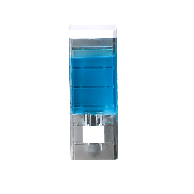 New Home Transparent Wall-Mounted Manual Soap Dispenser Bathroom Hotel Single Head Hand Washing Machine Nail-Free Soap Dispenser