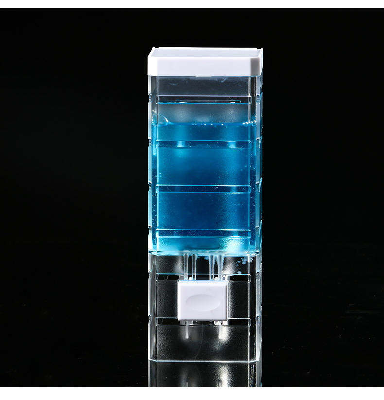 New Home Transparent Wall-Mounted Manual Soap Dispenser Bathroom Hotel Single Head Hand Washing Machine Nail-Free Soap Dispenser