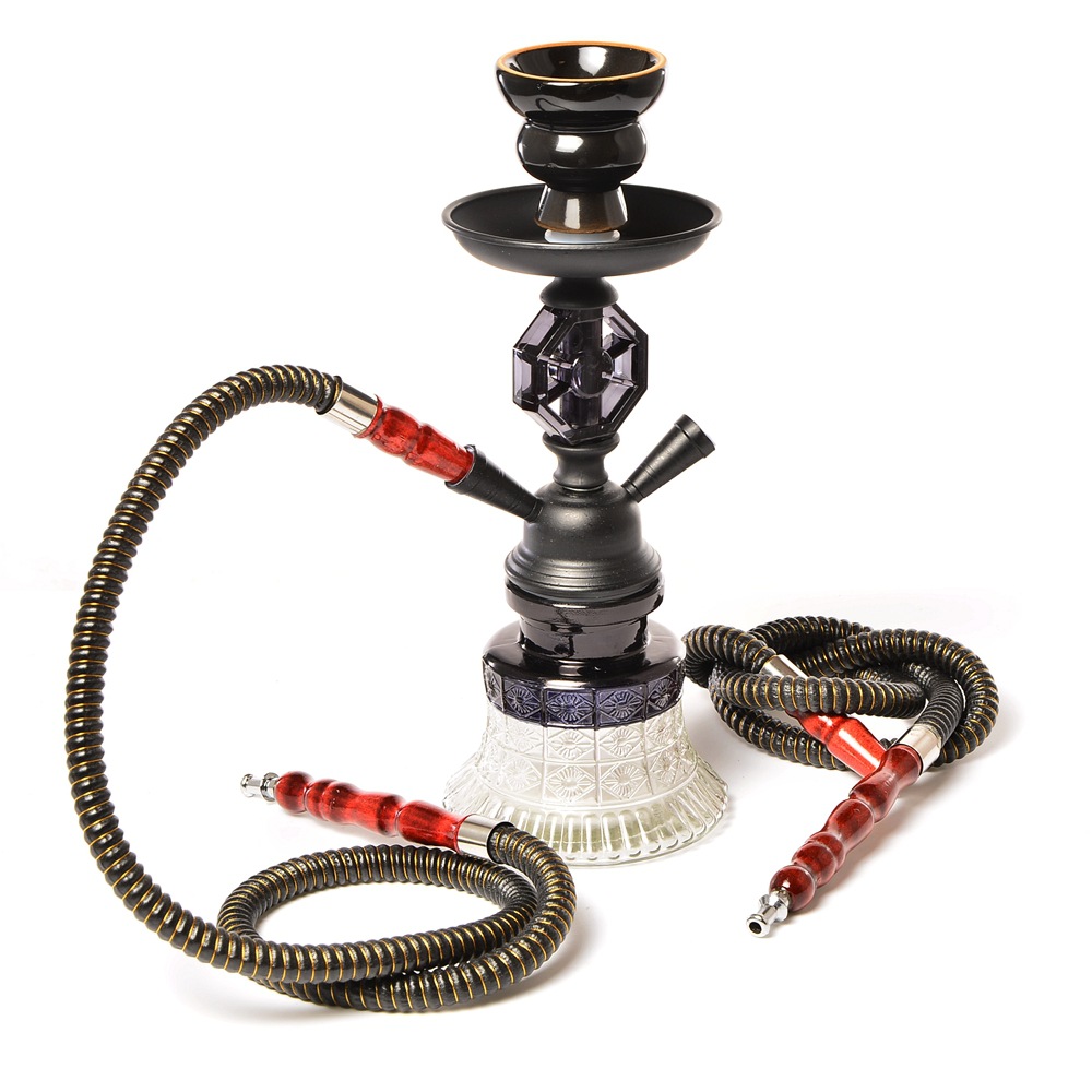 Arab Hookah Spot Double Tube Small Hookah Glass Smoking Set Accessories Cross-Border Hookah Shis Arab Hookah Spot Double Tube Small Hookah Glass Smoking Set Accessories Cross-Border Hookah Shis