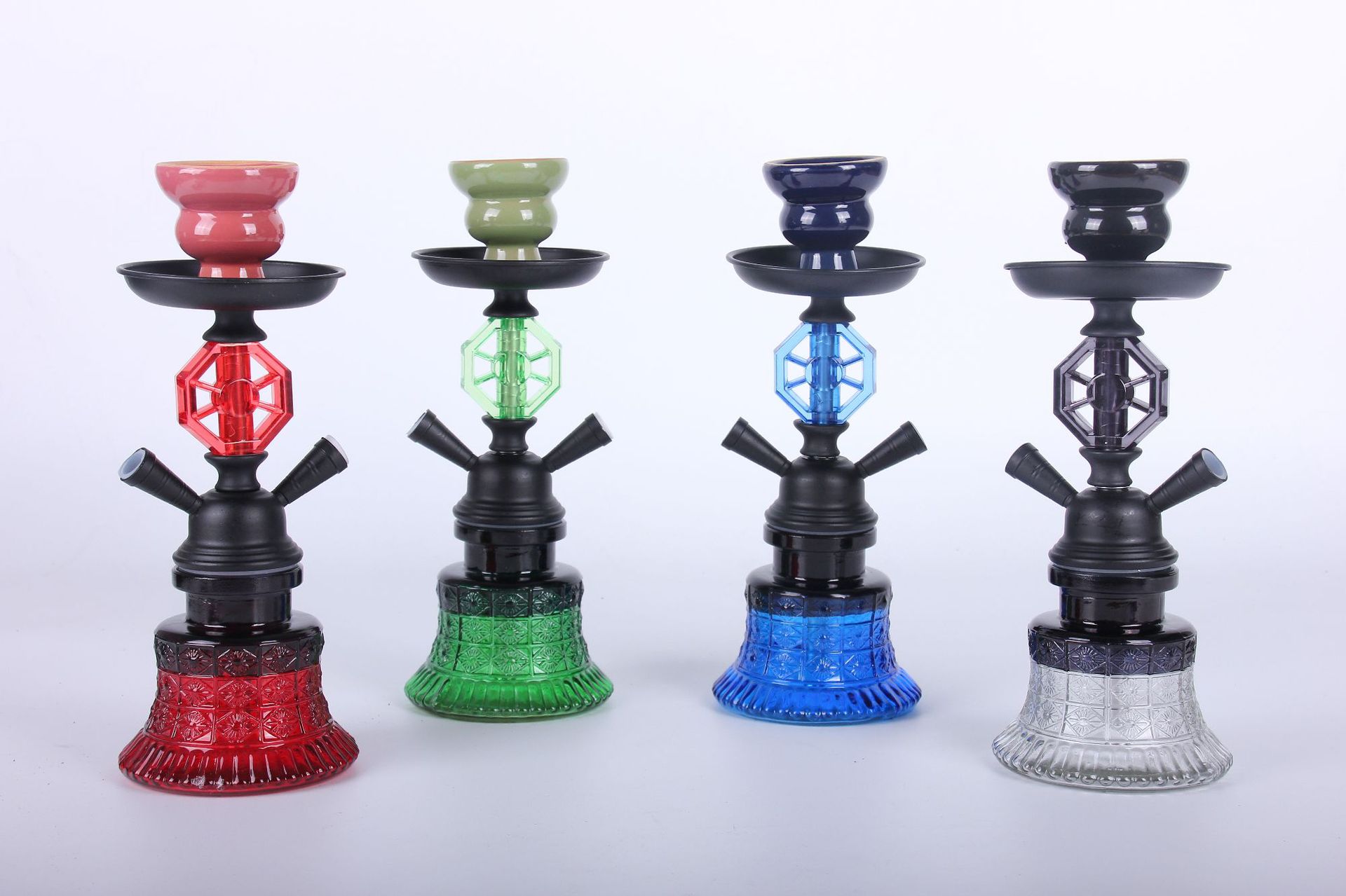 Arab Hookah Spot Double Tube Small Hookah Glass Smoking Set Accessories Cross-Border Hookah Shis Arab Hookah Spot Double Tube Small Hookah Glass Smoking Set Accessories Cross-Border Hookah Shis