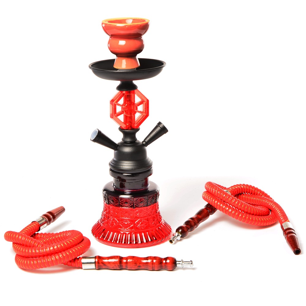 Arab Hookah Spot Double Tube Small Hookah Glass Smoking Set Accessories Cross-Border Hookah Shis Arab Hookah Spot Double Tube Small Hookah Glass Smoking Set Accessories Cross-Border Hookah Shis