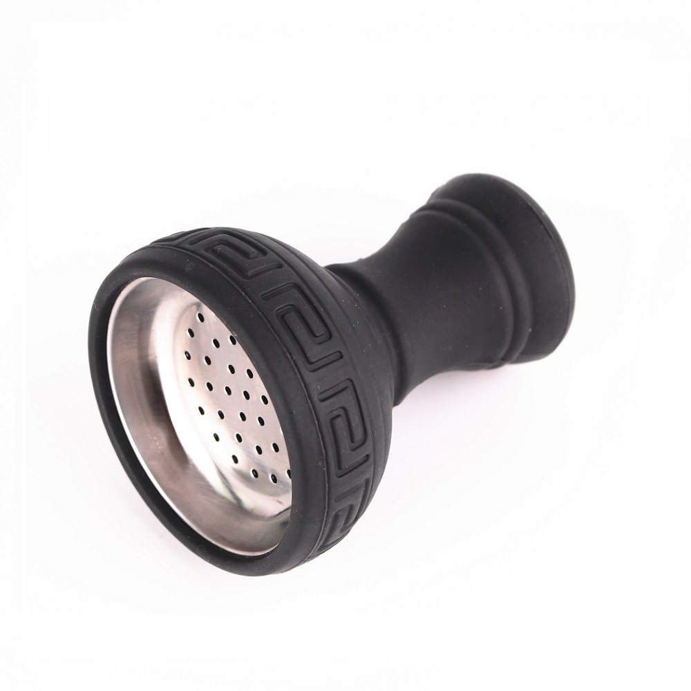 Arabic Hookah Accessories Silicone Smoke Pot Silicone Tobacco Pipe Hookah Metal Bowl Shisha Hookah