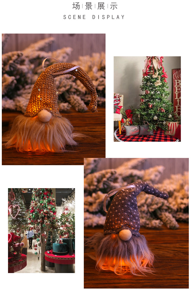 forest people Christmas tree ornaments holiday home furnishing small night lamp glow hang act the role ofing is tasted forest people Christmas tree ornaments holiday home furnishing small night lamp glow hang act the role ofing is tasted