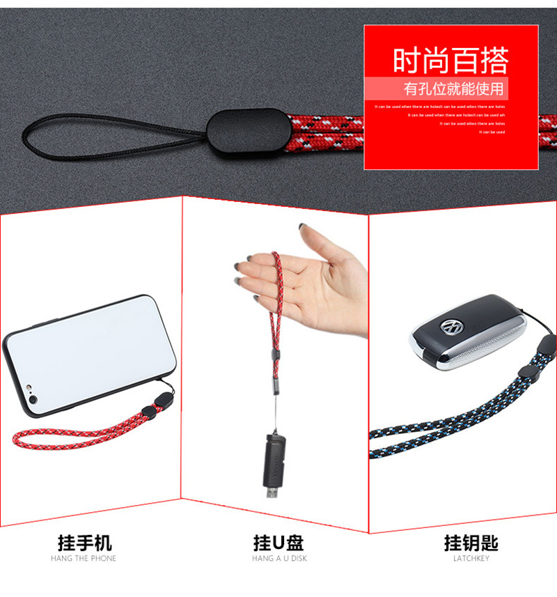 Disc Lanyard Thick Rope Adjustable WalkieTalkie Rope Bluetooth Speaker Key AntiLost Wrist Hang Rope Mobile Phone Lanyard Disc Lanyard Thick Rope Adjustable WalkieTalkie Rope Bluetooth Speaker Key AntiLost Wrist Hang Rope Mobile Phone Lanyard