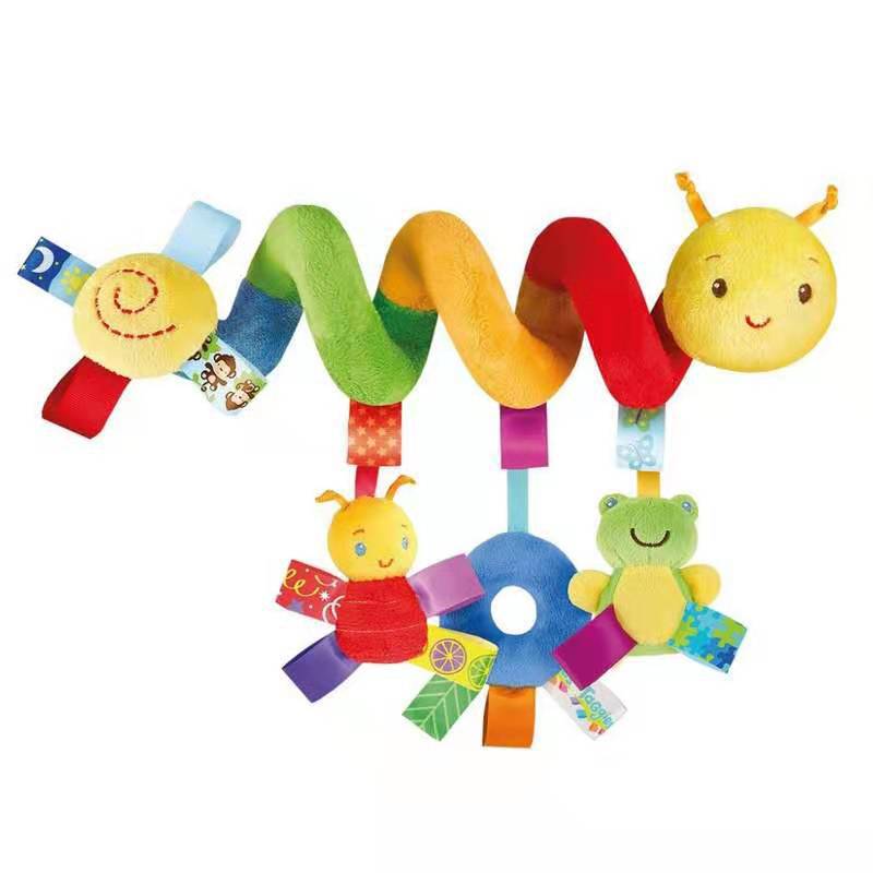Cross border hot style baby bed color bed to hang around the caterpillar strokes baby doll toys wish sell like hot cakes